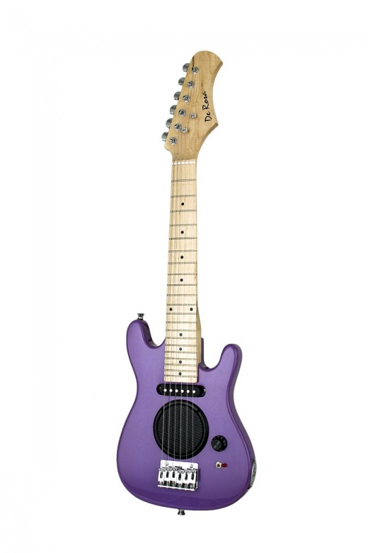 De Rosa Guitar with Built-In-Amp Purple
