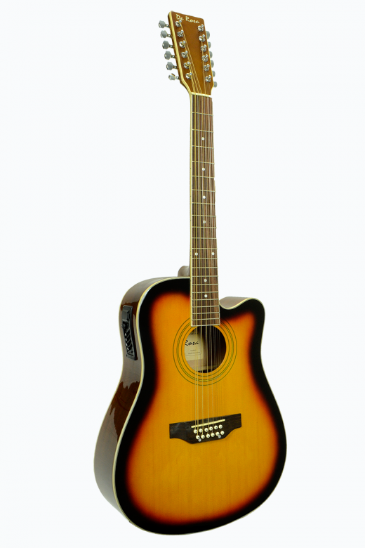 De Rosa 12 String Acoustic Electric Guitar