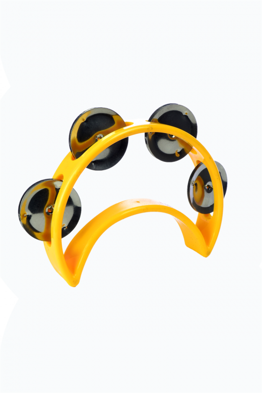 Alice Double Mini Half-Moon Kid's Junior Plastic Tambourine