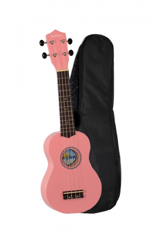 Hula Beach Colorful Ukulele Orchid Pink