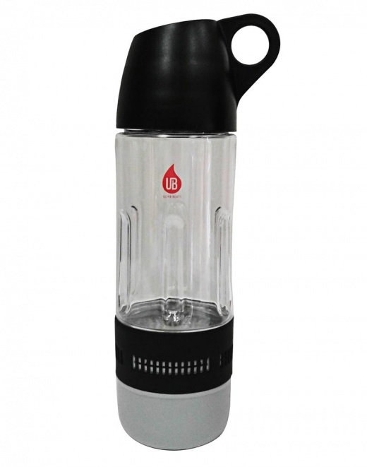 Ultra Beats BC-4100 Sport Water Bottle Bluetooth Speaker Combo with Cup Black