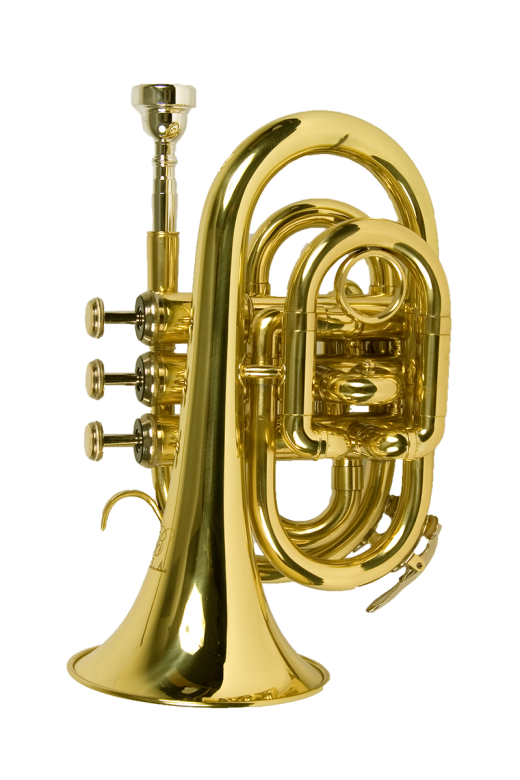 B - U.S.A. Pocket Trumpet Lacquer - Gold Color
