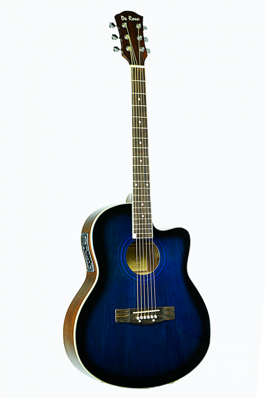 De Rosa Cutaway Acoustic-Electric Thin Body Guitar