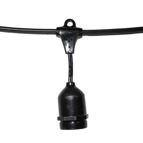 50 Foot Hanging Mount Bistro Deck Patio Light Set