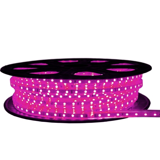 Pink LED Strip Light - 120 Volt - SMD 5050 - 65 Feet