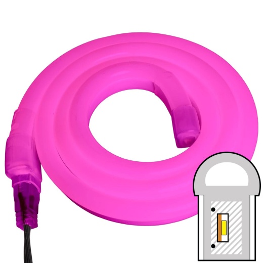 Pink SMD Led Neon Rope Light - 120 Volt