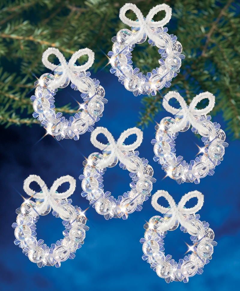 Beadery Holiday Ornament Kit Iridescent Wreath