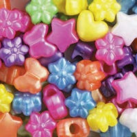 Pony Beads Mixed Pearl Multi 1/2 Lb Value Pack - The Beadery