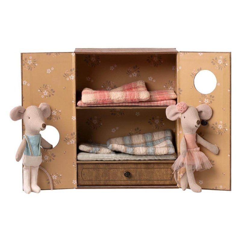 Maileg Ballet Mice In Dance Studio, Little Sister And Brother