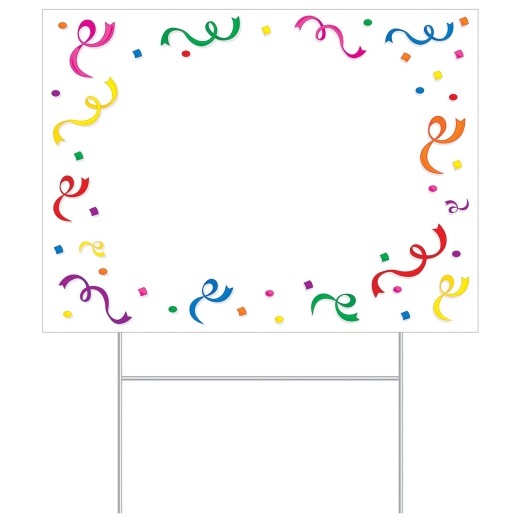 Plastic 'Blank' Yard Sign