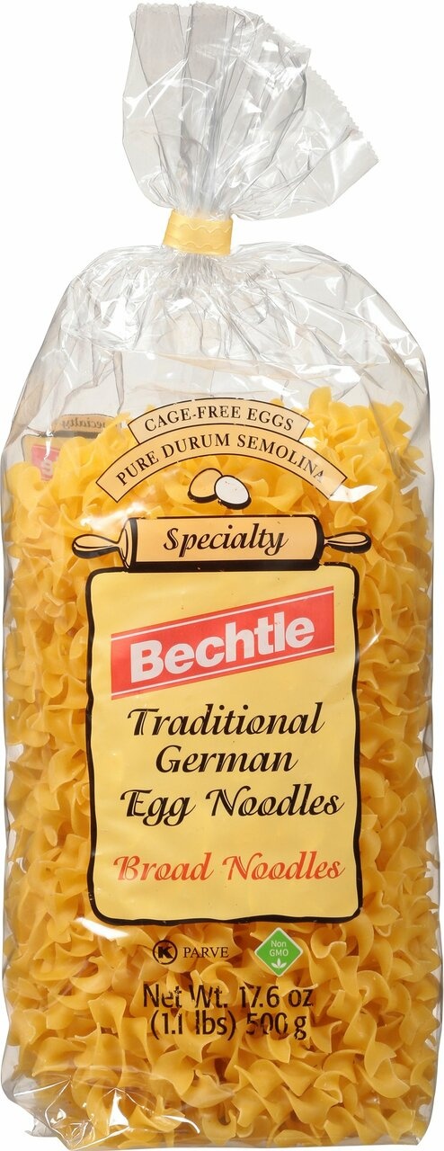 Bechtle Traditional German Egg Noodles Broad Noodles (12X17.6Oz)
