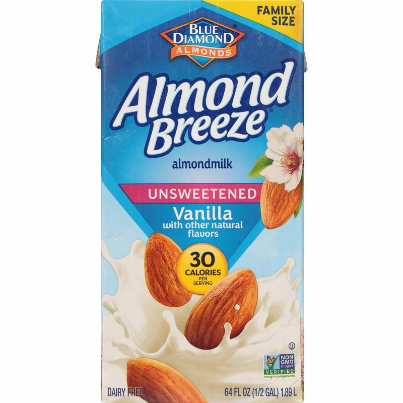Blue Diamond Almond Breeze Unsweetened Vanilla (8X64 Oz)