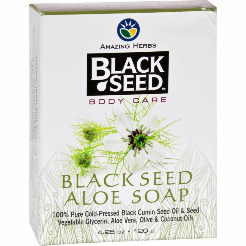 Black Seed Bar Soap Aloe 4.25 Oz