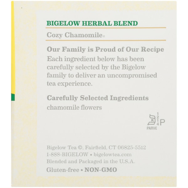 Bigelow Cozy Chamomile Herb Tea (6X20 Bag)