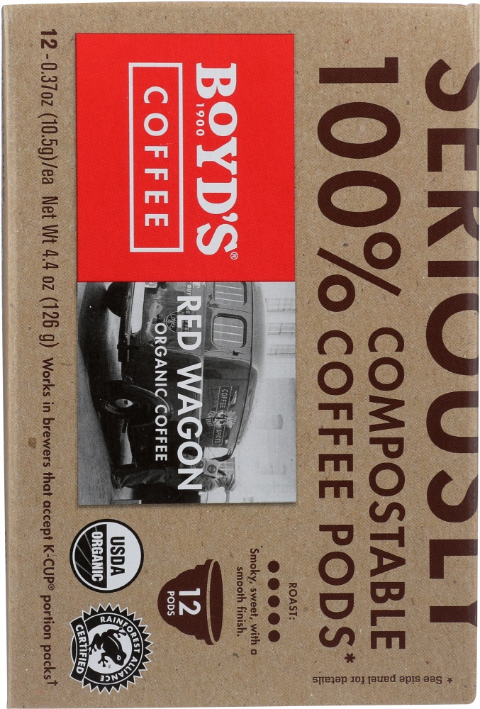 Boyds Coffee Red Wagon Single Cup Pods (6X12 Ct)
