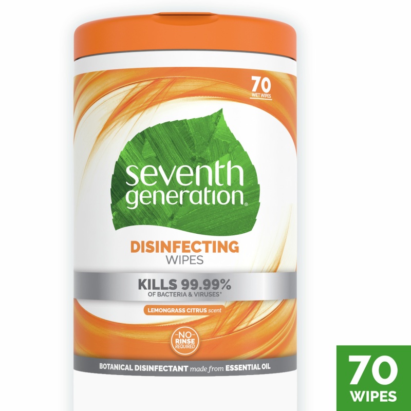 Seventh Generation Disinfecting Multi-Surface Wipes (6X70 Ct)