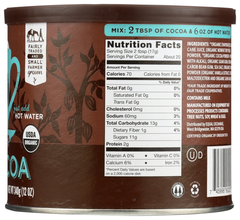 Equal Exchange Hot Cocoa (6X12 Oz)