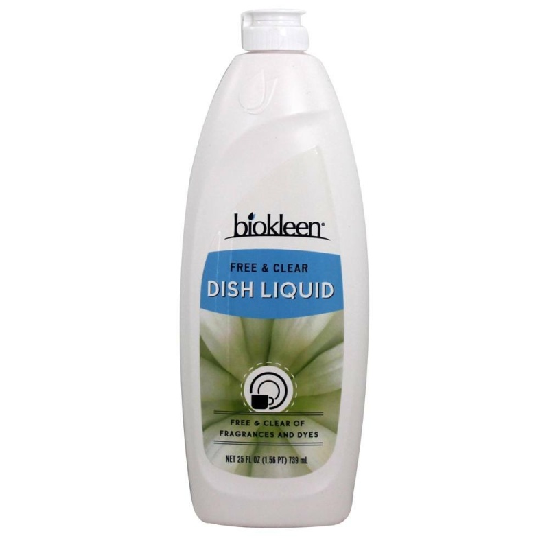 Biokleen Natural Dish Liquid Free & Clear (6X25 Oz)