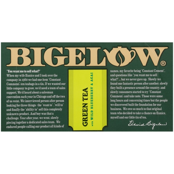 Bigelow Green Tea With Blueberry And Acai(6X20 Bag)