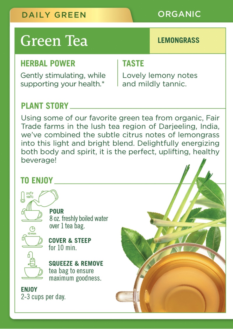 Traditional Medicinals Golden Green Herb Tea (6X16 Bag)