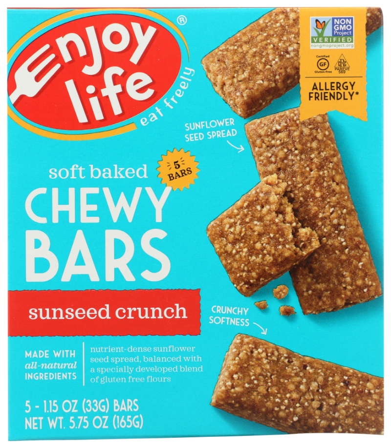 Enjoy Life Foods Sunbutter Crunch Snack Bar Gluten Free (6X5 Oz)