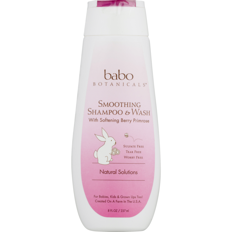 Babo Botanicals Smooth Detangling Shampoo Berry Primrose (8 Fl Oz)