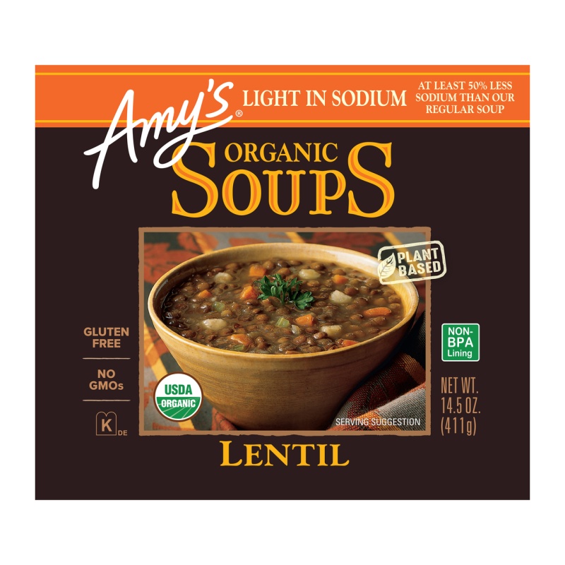 Amy's Kitchen Low Sodium Lentil Soup (12X14.5 Oz)