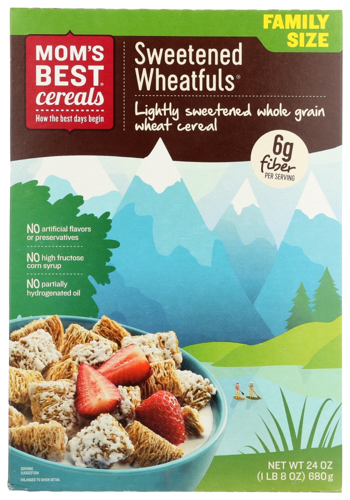 Mom's Best Cereal Sweetened Wheat Fuls Cereal (12X24 Oz)