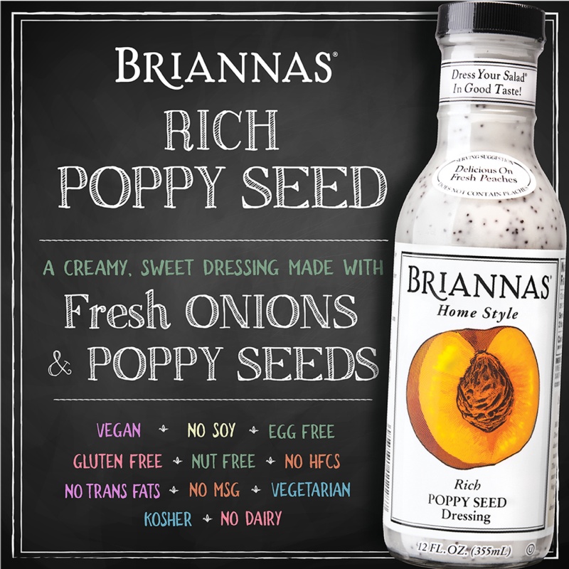 Brianna's Home Style Salad Dressingrich Poppy Seed (6X12oz)