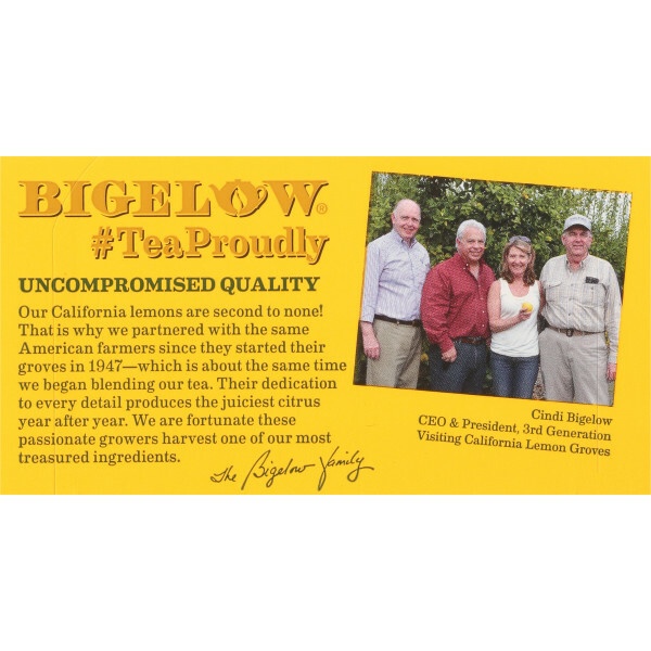 Bigelow Tea Herb Plus Probiotics Lemon Ginger (6X18 Bag )