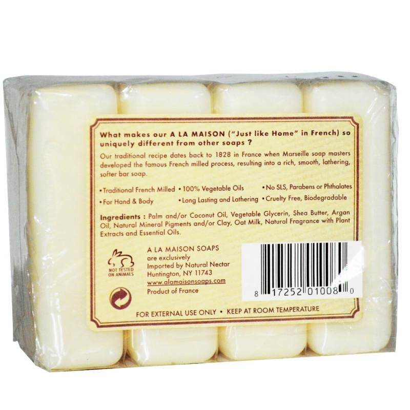 A La Maison Bar Soap Oat Milk Value (4 Pack)