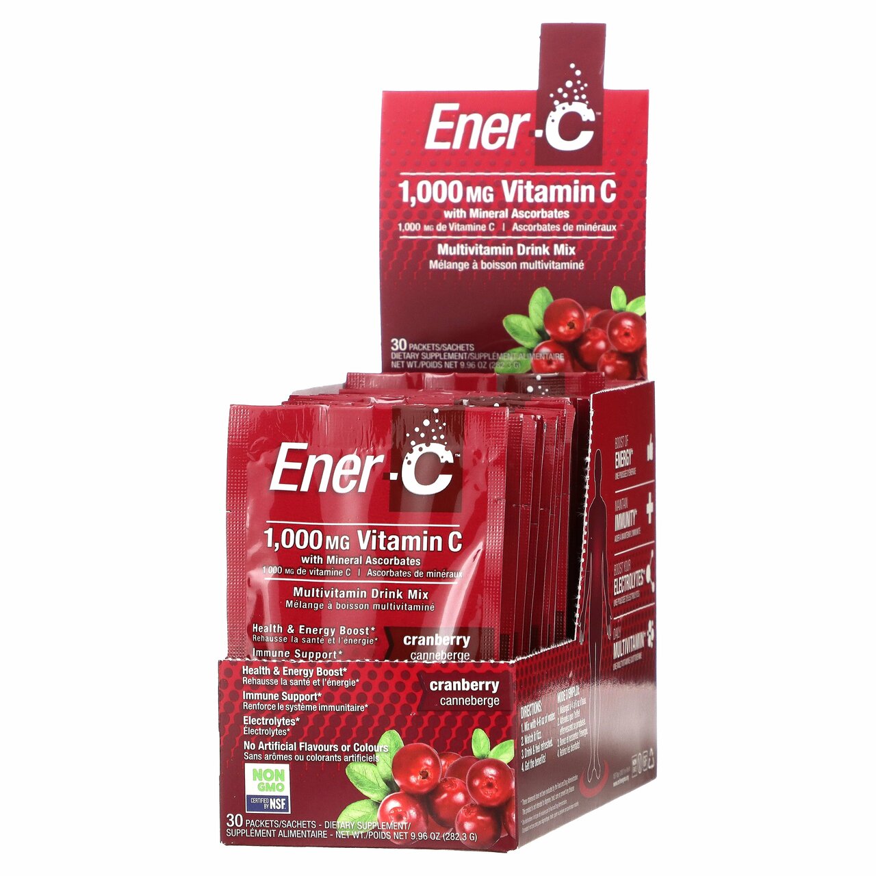 EnerC Vitamin Drink Mix Cranberry 1000Mg (1X30 Ct)