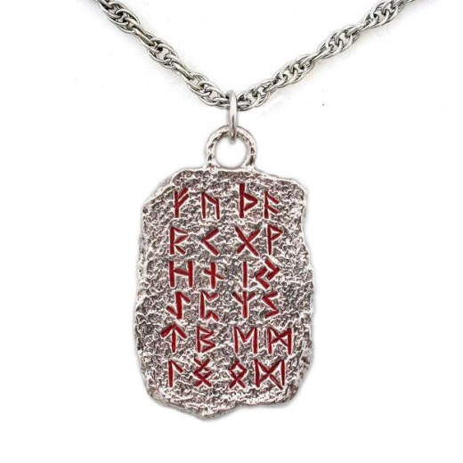 Elder Futhark Rune Alphabet Necklace