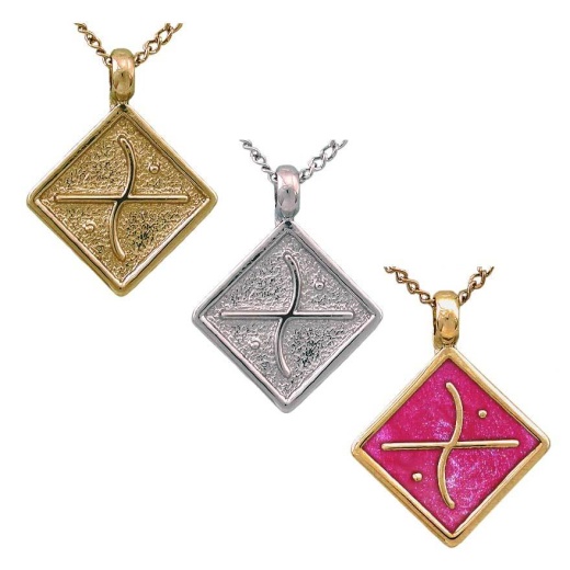 Gold Aon Edo Pendant by Badalijewelry