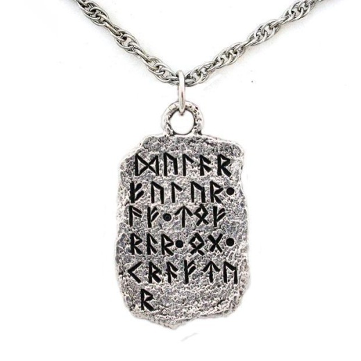 Elder Futhark Rune Alphabet Necklace