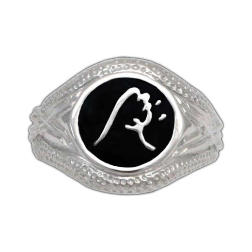 Enameled Impact Ward Ring - Badalijewelry