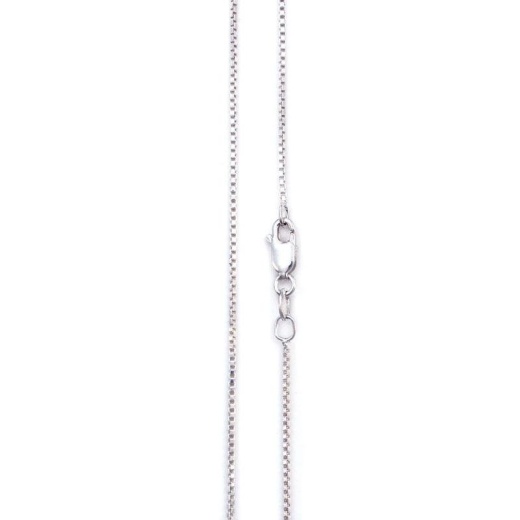 20" Silver Box Chain 1.2Mm by Badali Jewelry