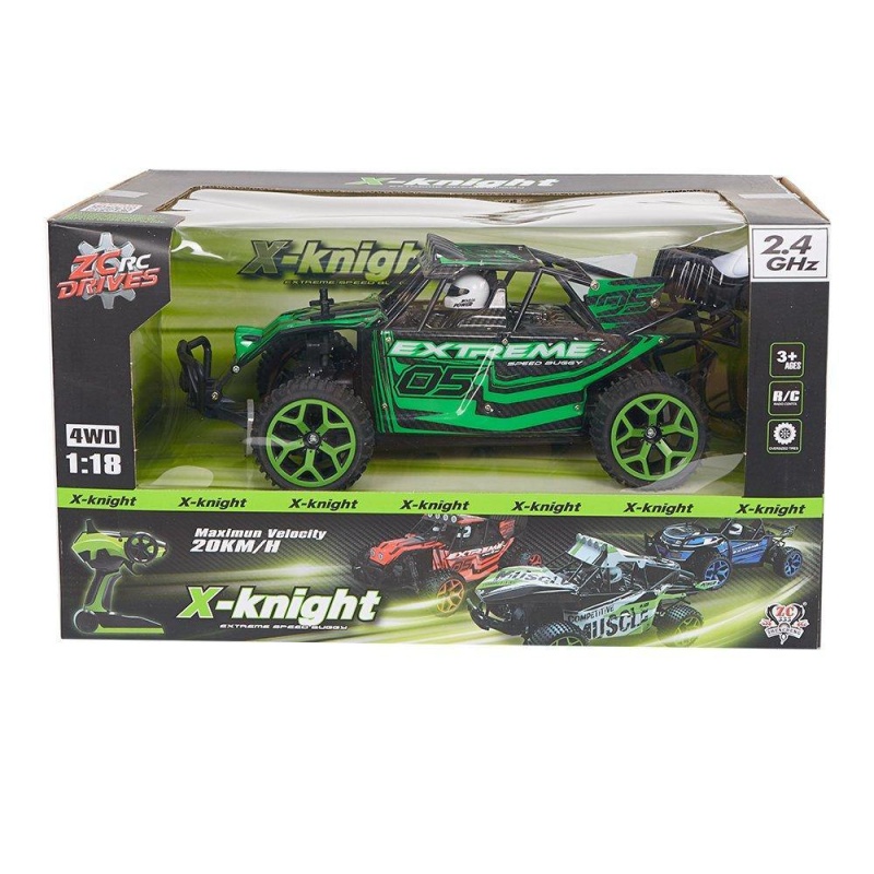 (Out Of Stock) 1:18 2.4G 4Wd 20Km High Speed Off-Road Rc Die Cast Racing Combinationcar Battery Control Vehicle Presents For Kids