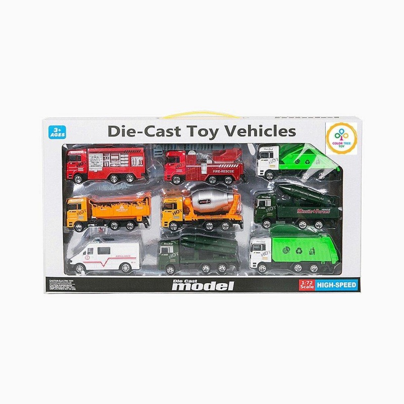 (Out Of Stock) Diecast Cars Playset Mini Toy Pretend Play Mini Race Car Toy