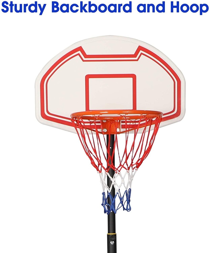 (Out Of Stock) Portable Basketball Hoop Kids Indoor Outdoor Sport Basketball Goal Height Adjustable