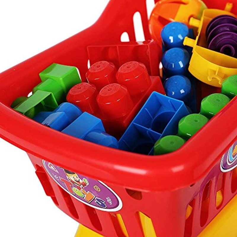 Shopping Cart For Kids Building Blocks Toy