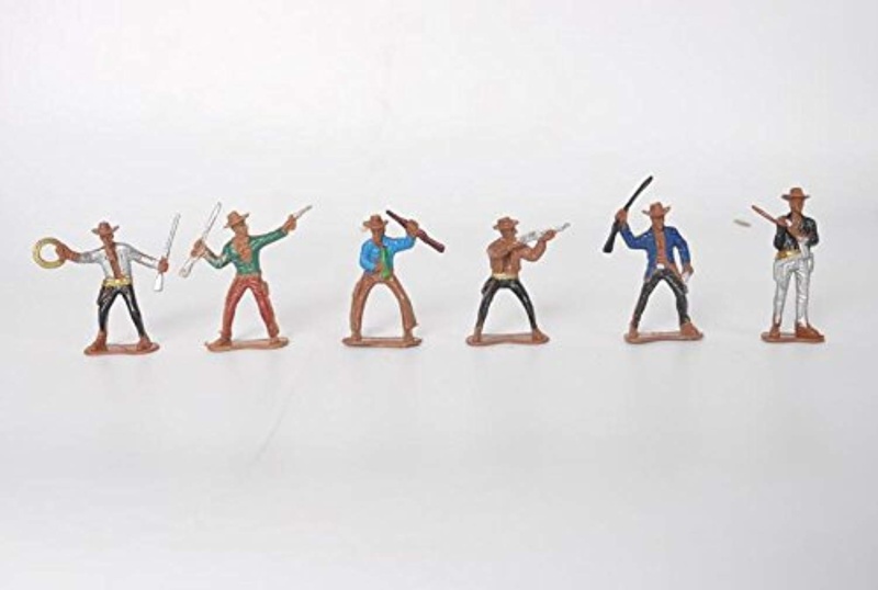 Wild West Cowboys And Indians Toy Plastic Figures