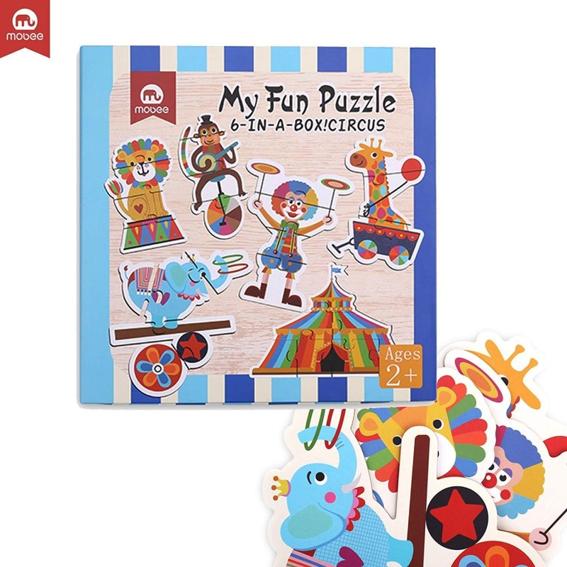 (Out Of Stock) 6-In-1 Educational Jigsaw Puzzles With Reference Sample