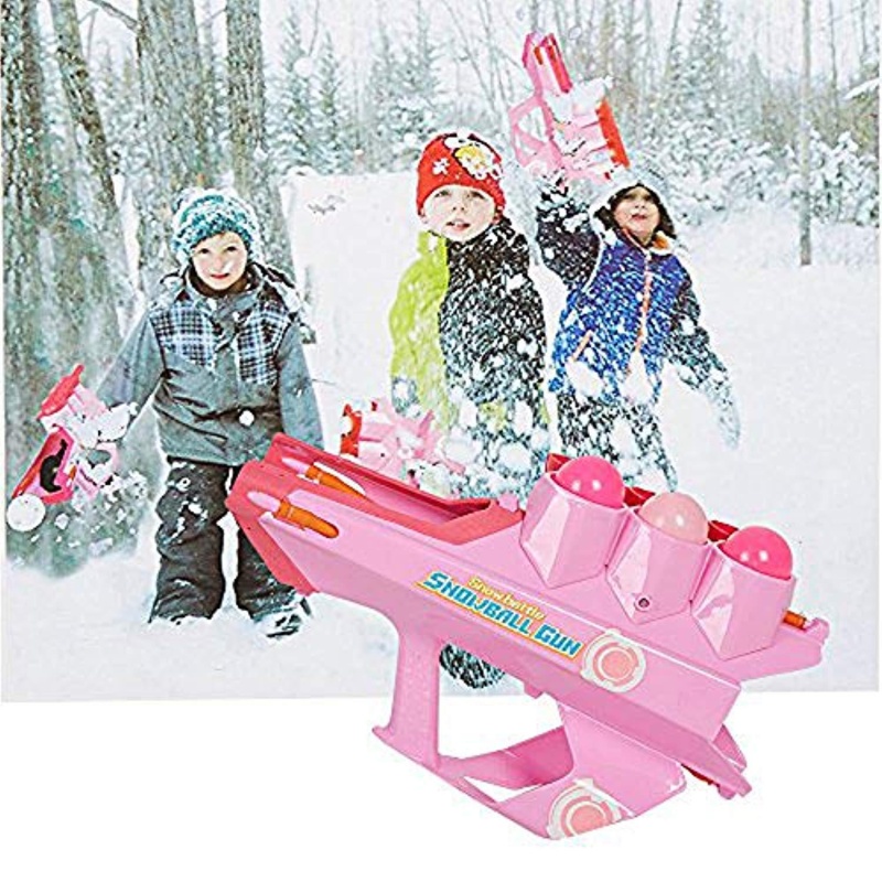 Snowball Launcher | Winter Sonwball Gun Sport Game, Pink