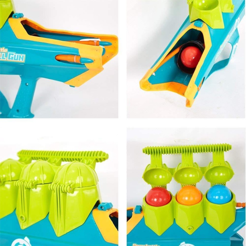 (Out Of Stock) 3 In 1 Snowball Launcher Gun Water Ballon Shooter Snowbattle Toy For Kids