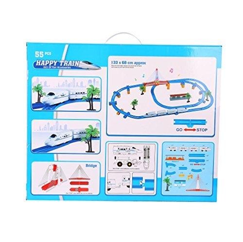 (Out Of Stock) Battery Operated Toy Train Track Railway Play Set Train With Lights & Music