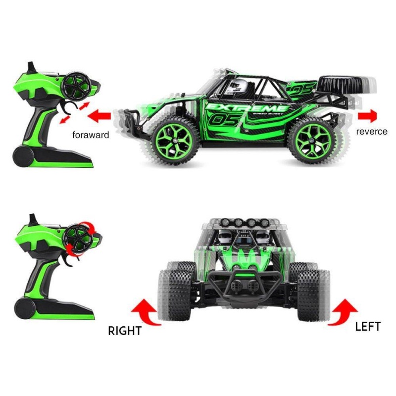 1:18 2.4G 4Wd 20Km High Speed Off-Road Rc Die Cast Racing Combinationcar Battery Control Vehicle Presents For Kids