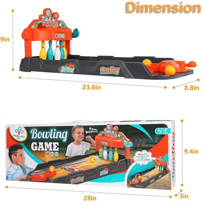 Desktop Bowling Game Toys For Kids And Family, Parent-Child Interaction Launcher Bowling Toy Finger Game For Indoor Home Party Have Fun Relax