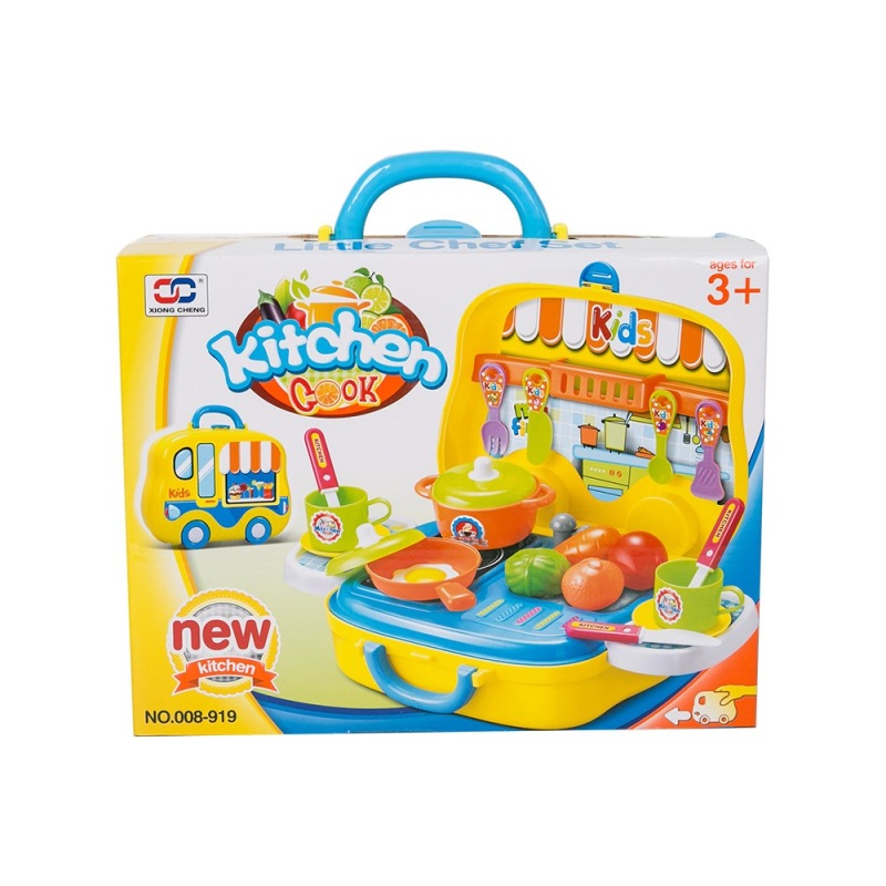 (Out Of Stock) Pretend Play Cooking Food Plastic Kitchen Play Set