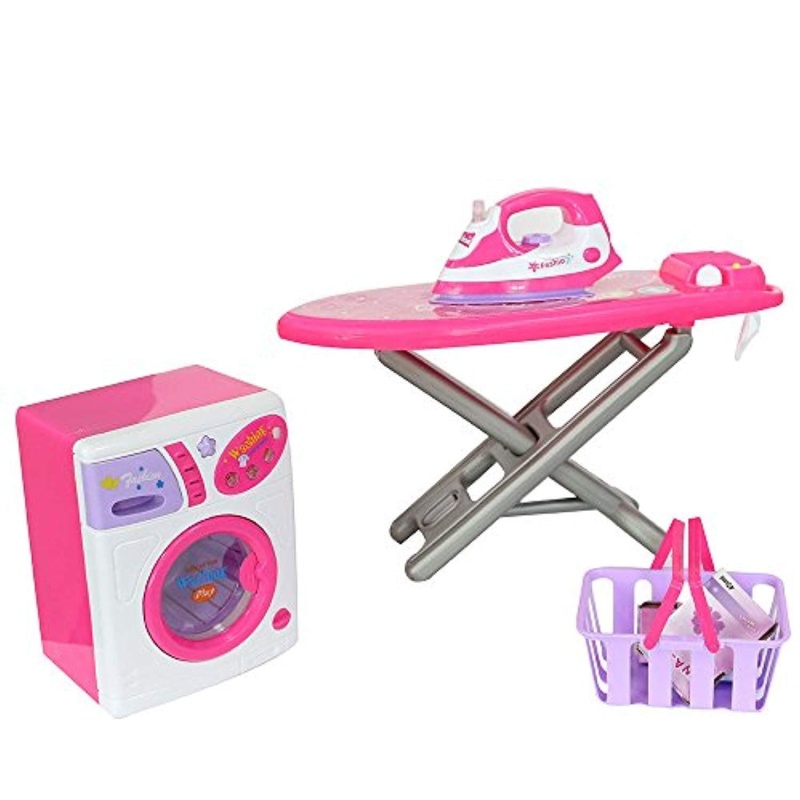 (Out Of Stock) Housekeeping Playset Electric Iron& Washing Machine For Kids